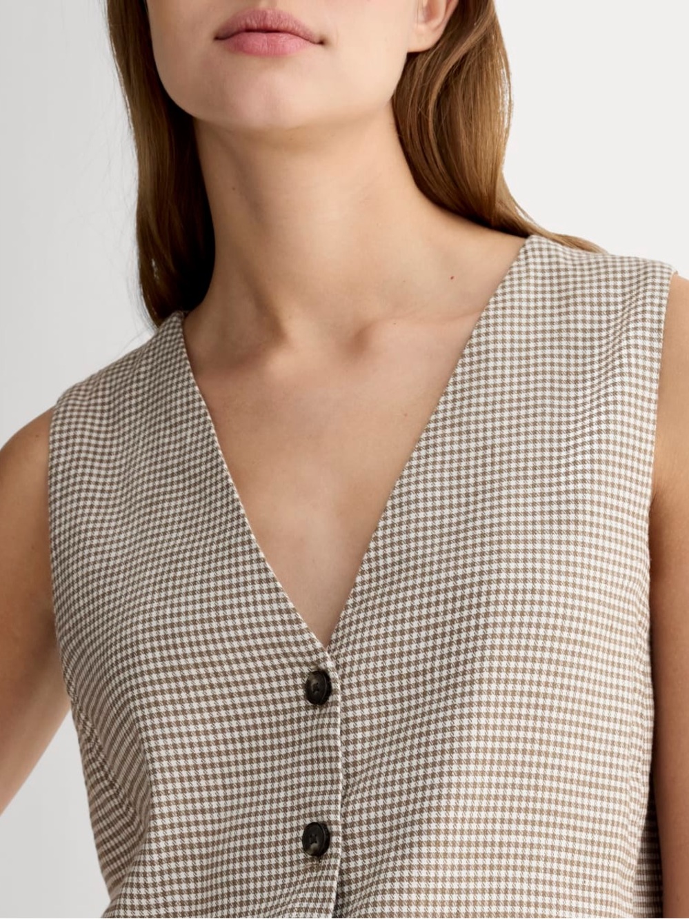 Everlane the Vest in Stretch Linen NWOT - Picture 2 of 14